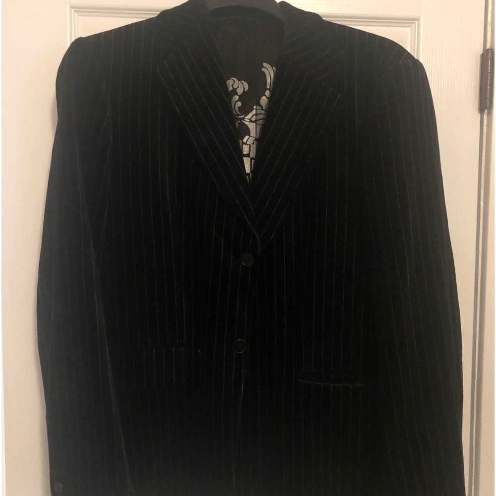 Pinstripe goth jacket